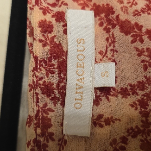 Olivaceous Red Floral Maxi Dress Size S - Picture 2 of 12